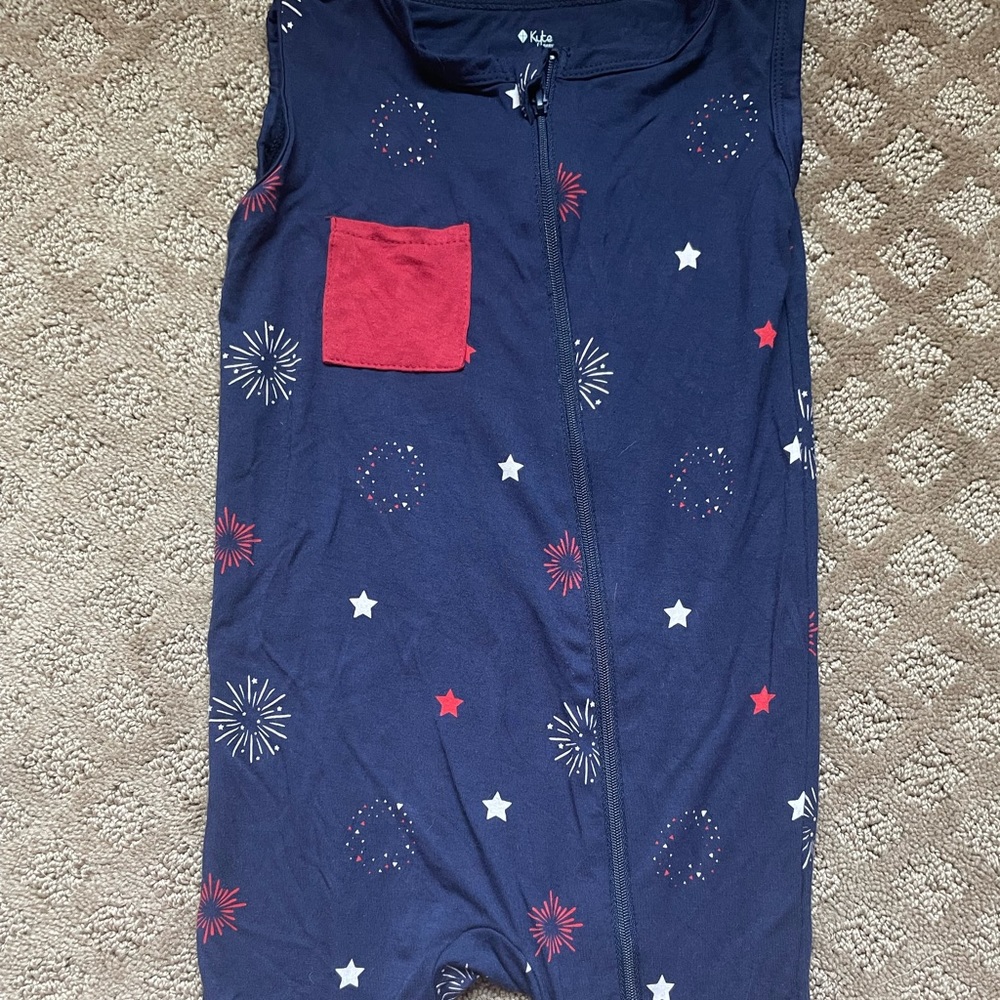 Kyte baby fireworks sleeveless romper